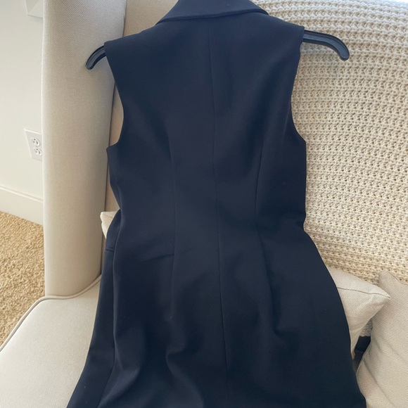 French Connection Black Whisper Sleeveless Blazer Dress XXS/2 size - Picture 6 of 7